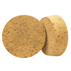 Bolsa 10 u. tapón rodaja corcho natural 90x80 mm