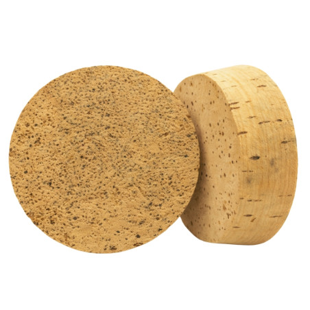 Bolsa 10 u. tapón rodaja corcho natural 70x60 mm