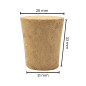 Bolsa 100 u. tapones cónicos 25x21 mm Bolsa 100 u. tapones cónicos 25x21 mm