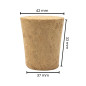Bolsa 25 u. tapón cónico 42x37 mm Bolsa 25 u. tapón cónico 42x37 mm