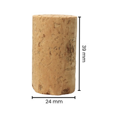 Bolsa 100 u. tapones cilíndricos 39x24 mm