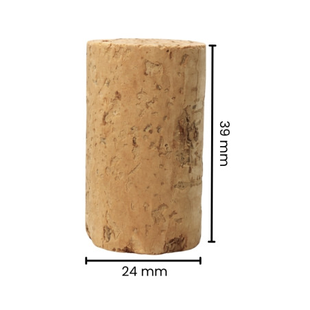 Bolsa 100 u. tapones cilíndricos 39x24 mm