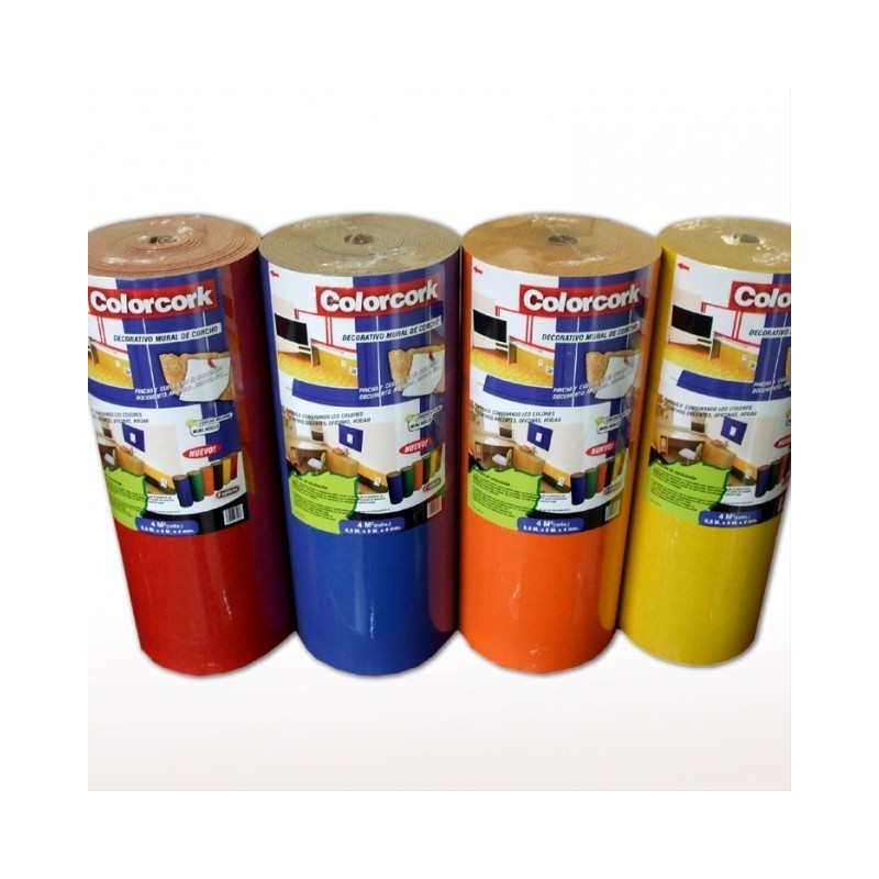 Rollo de 3 mts corcho 5 mm "COLOR" Rollo de 3 mts corcho 5 mm "COLOR"