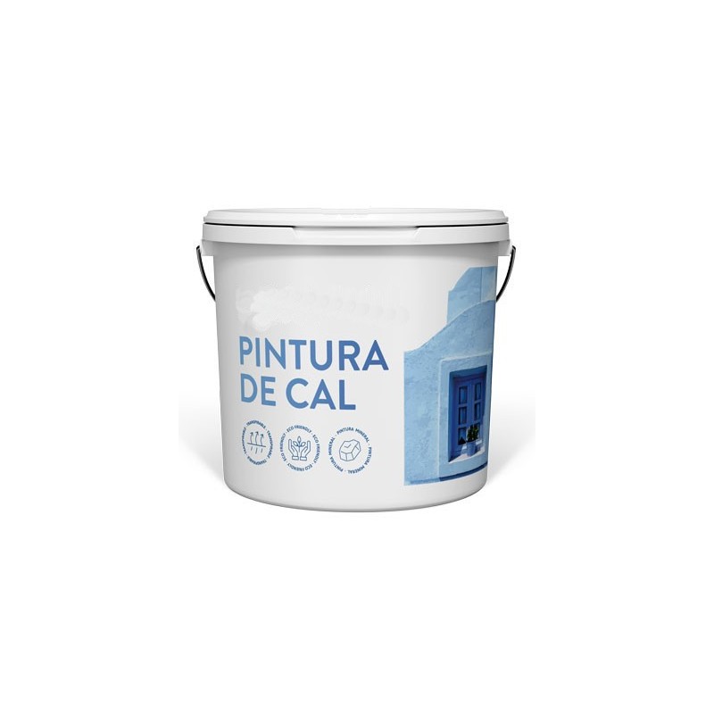 Bote 1 kilo pintura de cal blanca para exterior