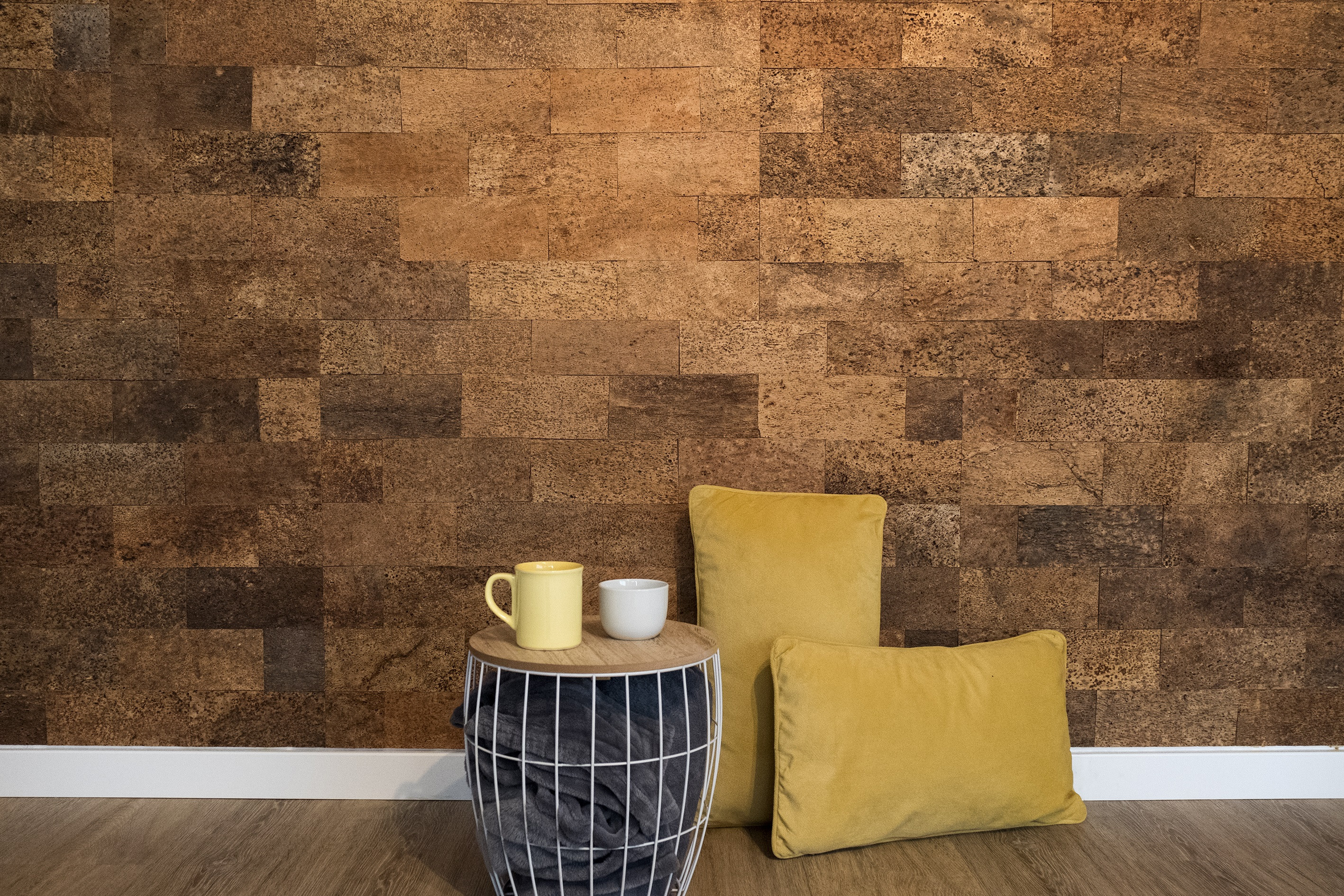 Corcho decorativo para pared